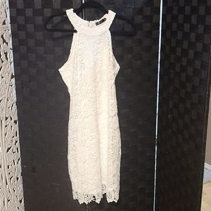 Adorable lace overlay summer dress